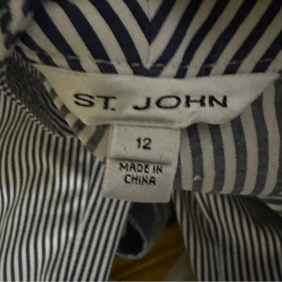 St. John striped capri pants women’s size 12 - Picture 8 of 8